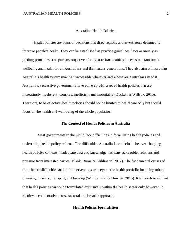 australian-health-policies-challenges-priorities-and-formulation