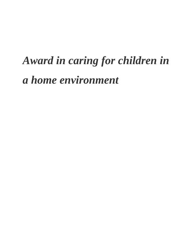 Award in Caring for Children in a Home Environment_1