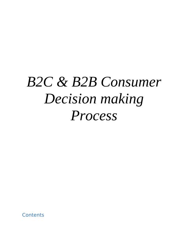 B2C & B2B Consumer Decision Making Process_1