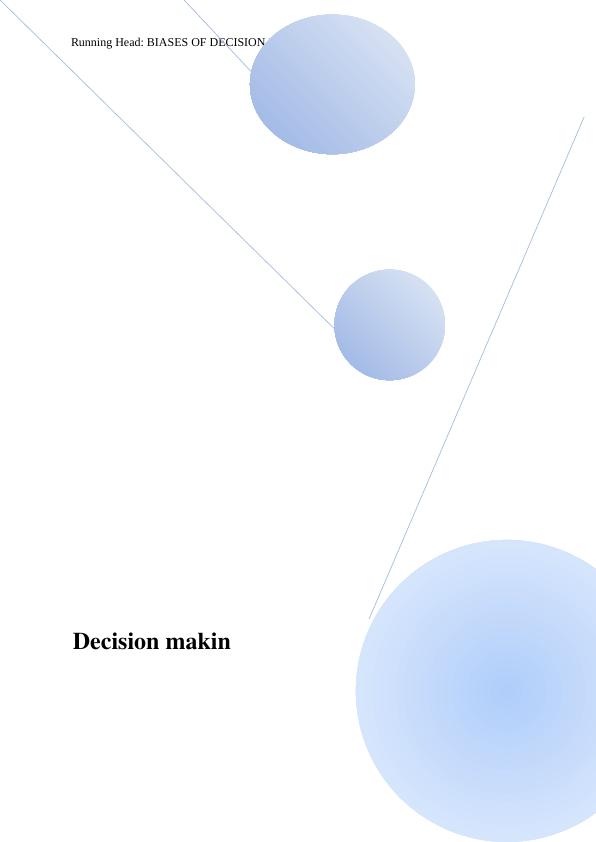 Biases of Decision Making Process_1