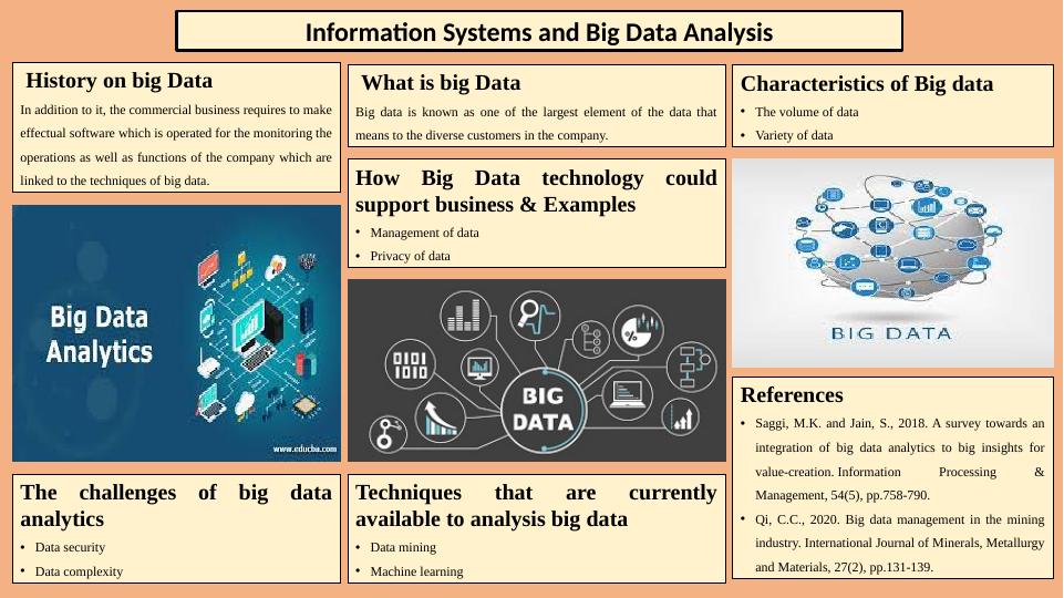 Big Data Analysis: History, Characteristics, and Business Applications