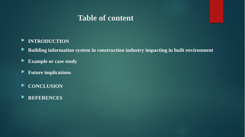 Building Information Model in Construction Industry Impacting Built Environment_2