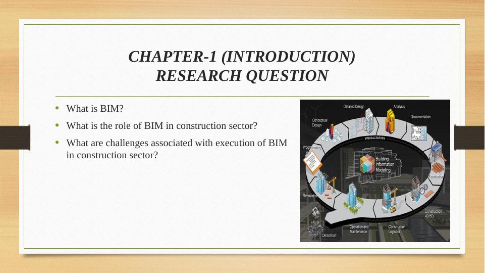 Role of BIM in Construction: Research Project_3