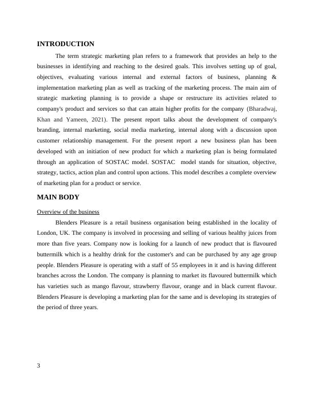 Strategic Marketing Plan for Blenders Pleasure Launching Flavoured