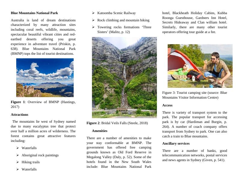 Blue Mountains National Park: Attractions, Access, Amenities & Ancillary Services_1
