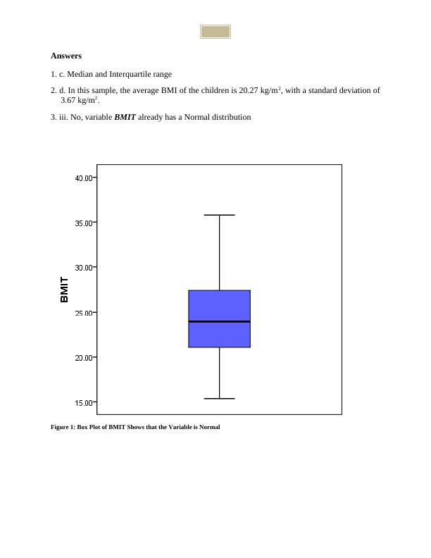 Statistical Analysis of BMI and Physical Activity of Children and Teenagers_2