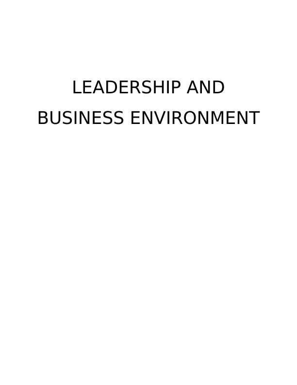 Leadership and Business Environment: SWOT and PESTLE Analysis of Boohoo_1