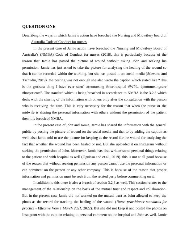 Breaching Nursing and Midwifery Board of Australia and International