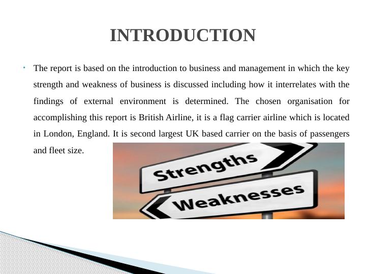 Introduction to Business and Management - Strength and Weakness of British Airways_3