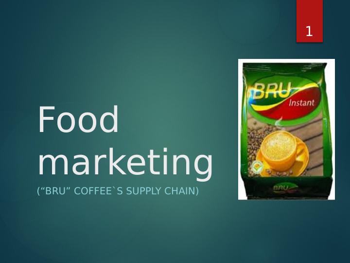 Mapping the Supply Chain of Bru Coffee: SWOT Analysis and Recommendations_1