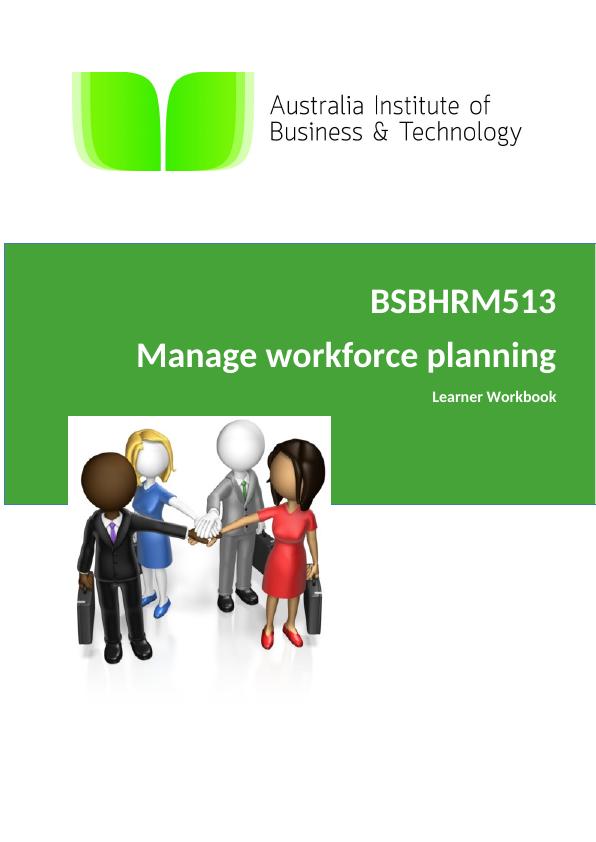BSBHRM513 Manage Workforce Planning Learner Workbook_1