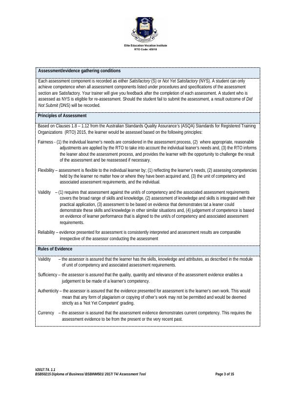 Assessment Summary Sheet for BSBINM501 - Manage an information or knowledge management system_3
