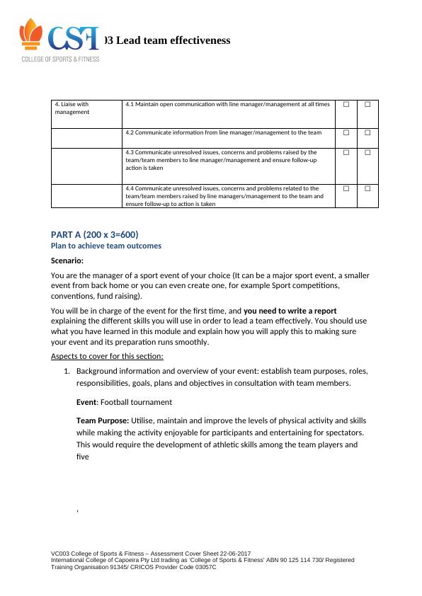 BSBLDR403 Lead Team Effectiveness Project Report_2