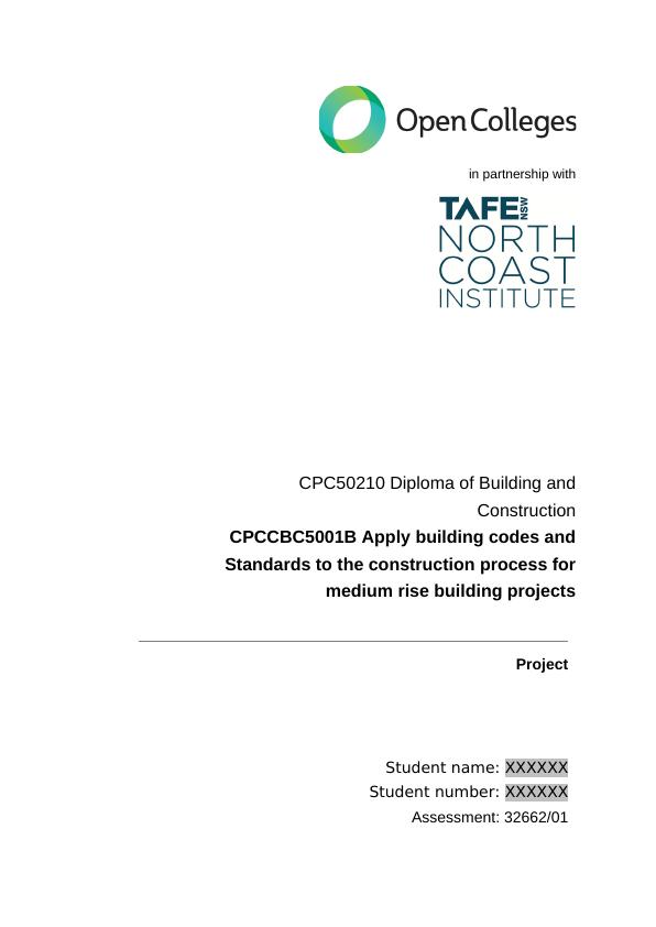 CPCCBC5001A Apply building codes and standards to the construction process for medium rise building projects_1