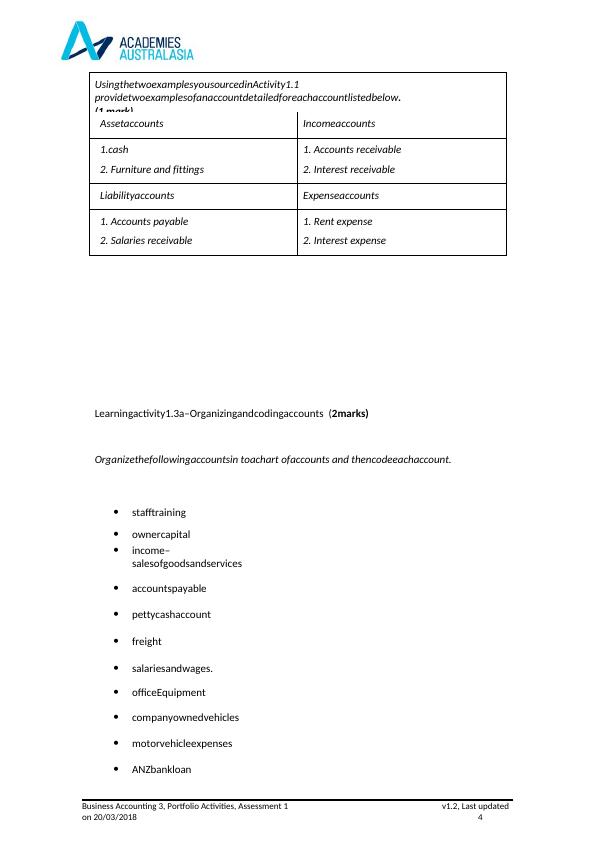 Business Accounting 3 Portfolio Activities Assessment 1_4