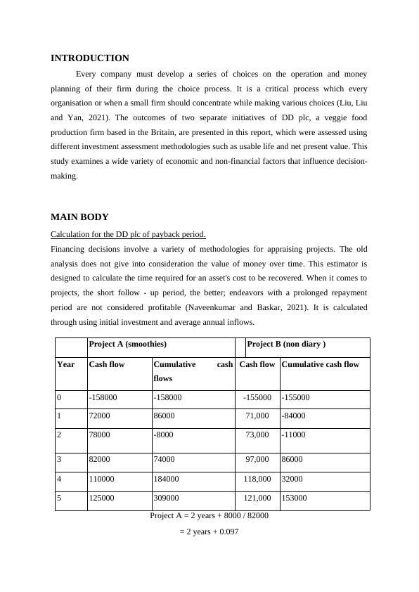 Business Decision Making: Calculation, NPV, Financial and Non-Financial ...