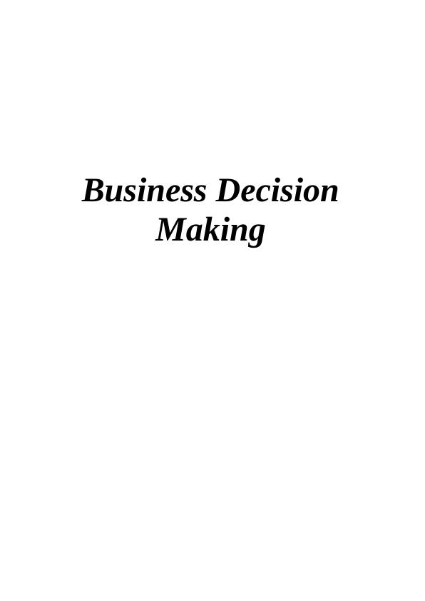 Business Decision Making for Darling Ingredients Limited_1