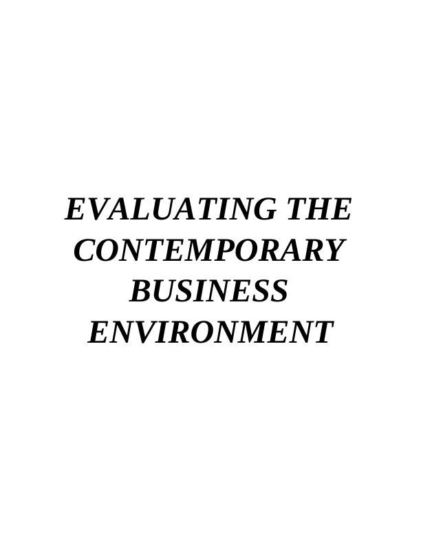 Evaluating the Contemporary Business Environment_1