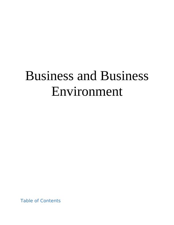 Business and Business Environment: Types of Organizations, Interrelationships of Organizational Functions, and Impact of Macro Environment on Business Operations_1