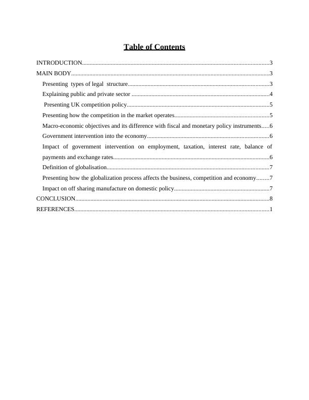 Business Environment: Types of Legal Structure, Public and Private ...