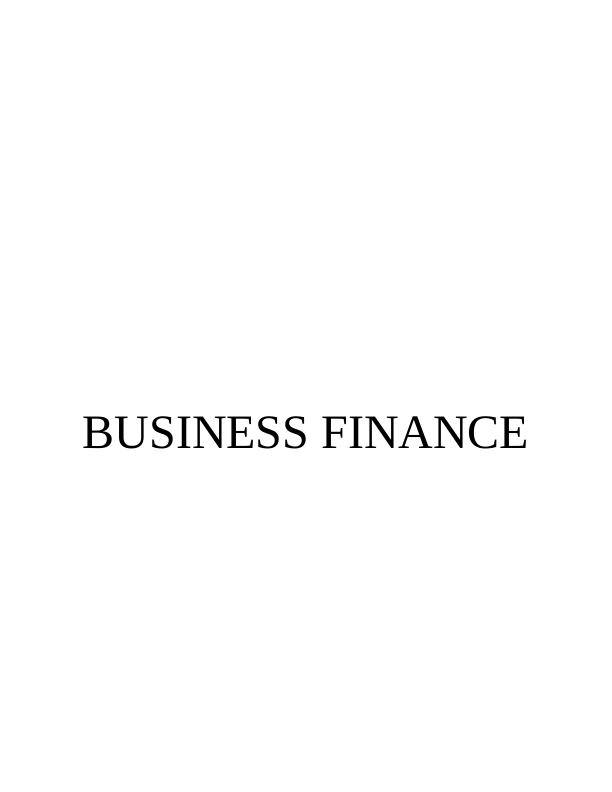 Business Finance: Cost Calculation and Investment Appraisal Techniques_1