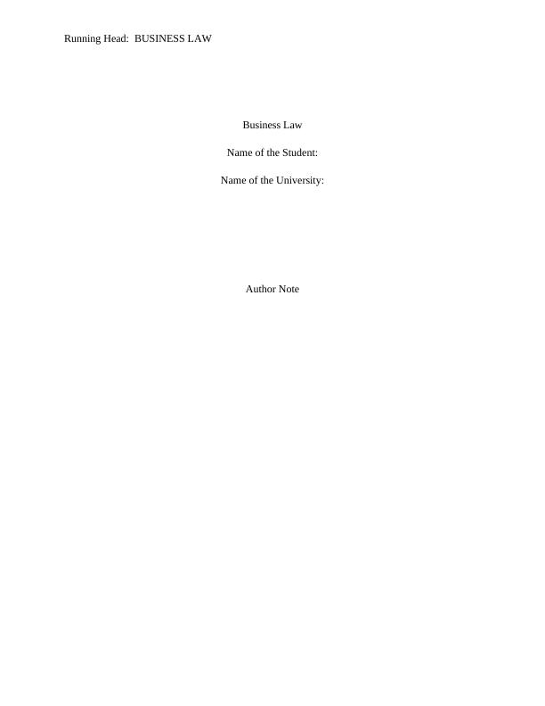 Business Law: Contract Formation, Australian Consumer Law, and Rules of Consideration_1