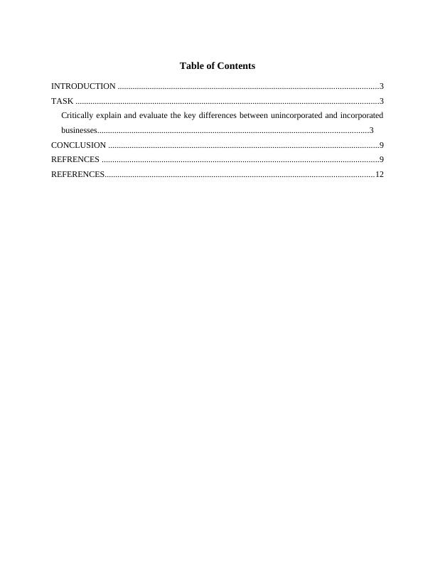 Introduction to Business Law - Key Differences between Unincorporated ...