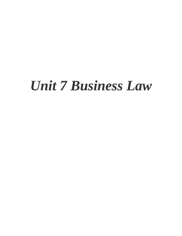 Business Law: Sources, Function, And Impact | Desklib