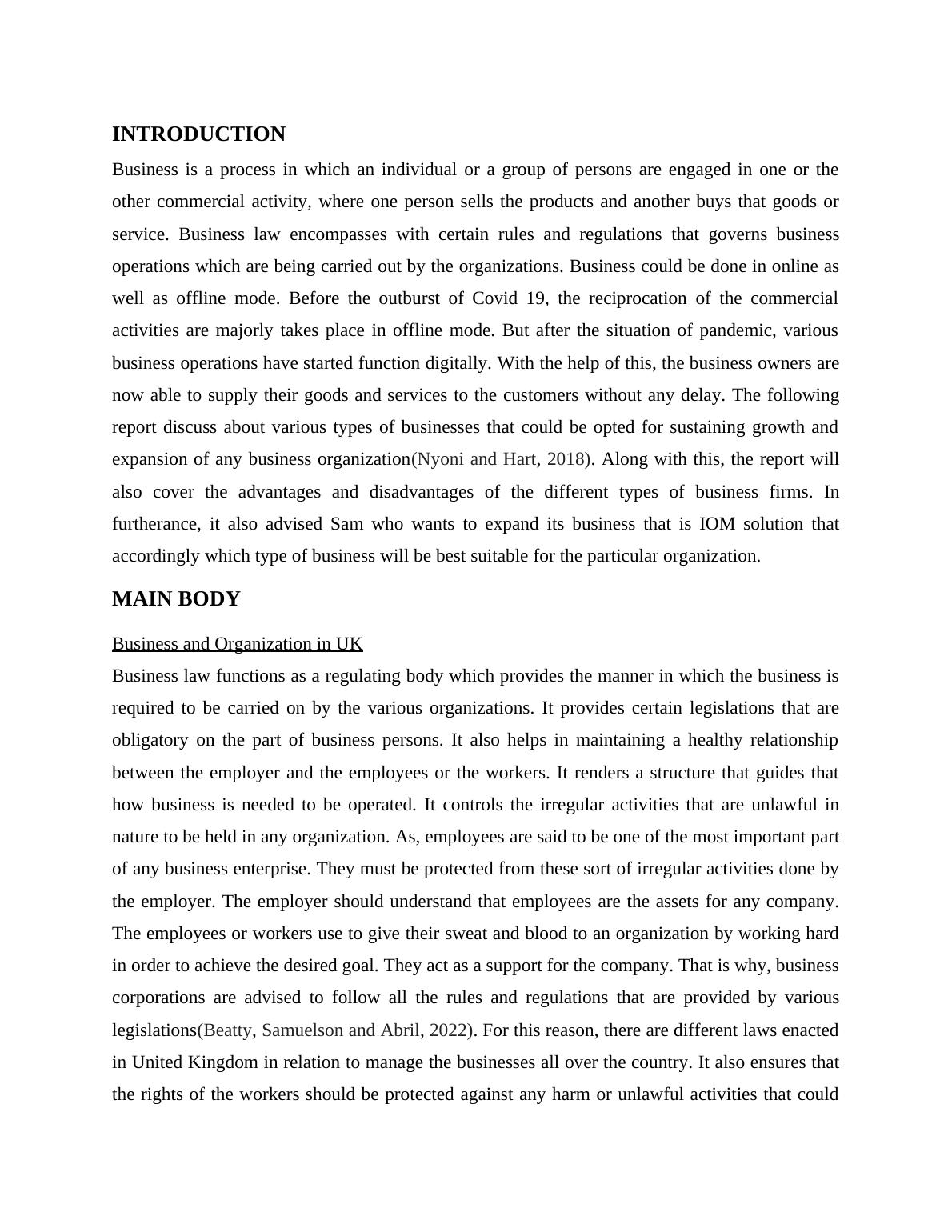 Business Law Types of Business Forms and Legal Structure in UK