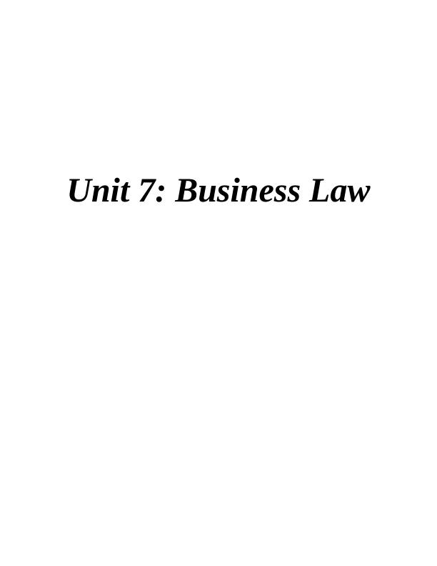Business Law in UK: Impact on Various Business Models and Formation of Different Types of Organizations_1