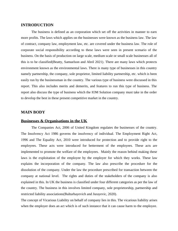 Business Law UK Business Structures and Compliance