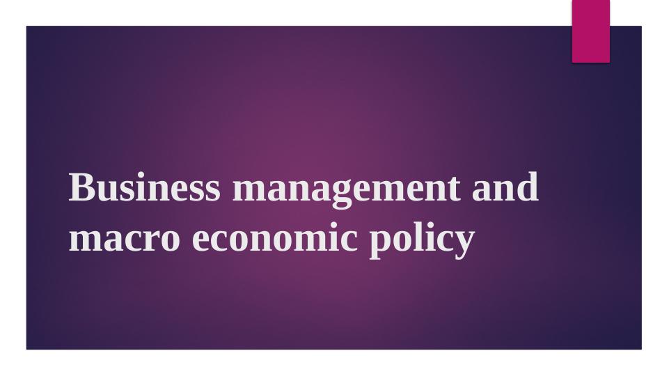Business Management And Macro-Economic Policies_1