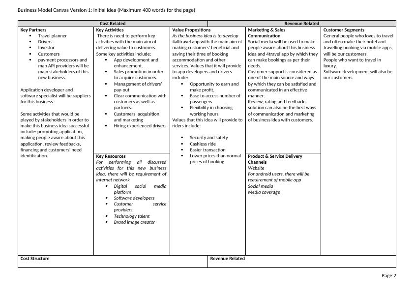 Business Model Canvas - Iteration and Reflection for Desklib