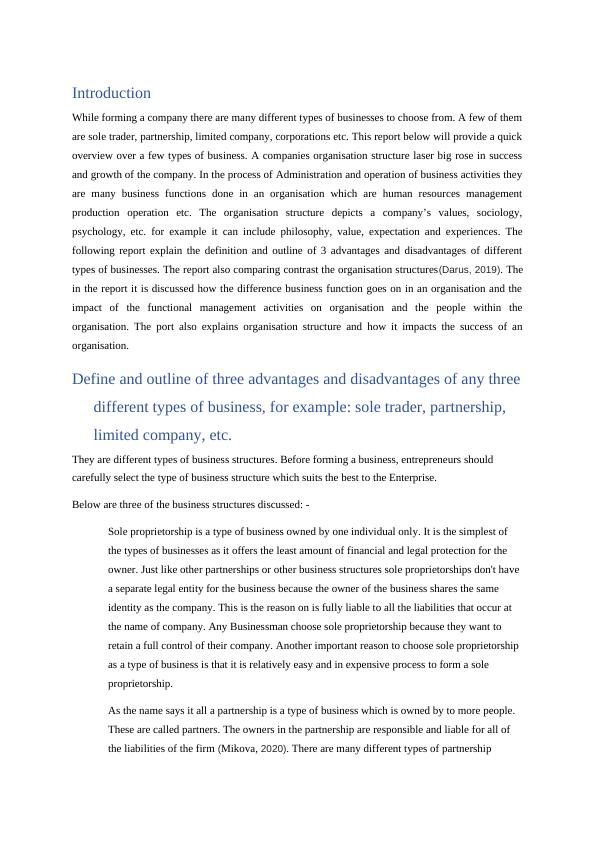 case study of business organisations