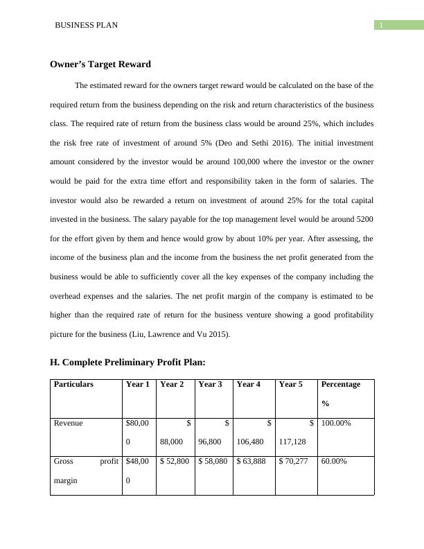 procedures to present the business plan for own venture to a financier