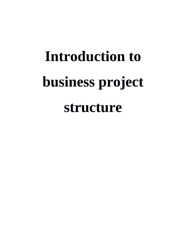 Introduction to Business Project Structure_1