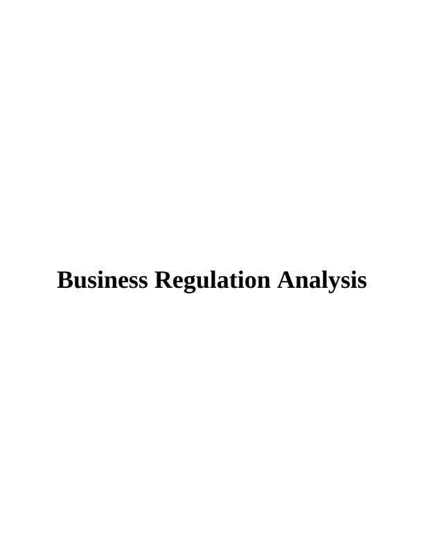 Analysis of Regulatory and Legal Requirements for Small and Micro