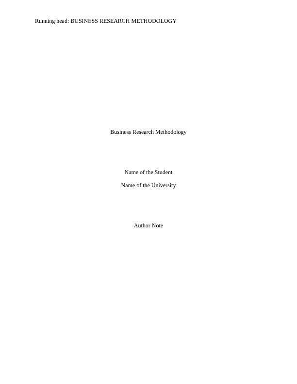 business research methodology question paper