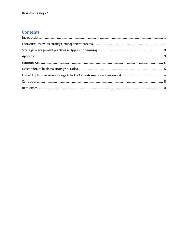 literature review of strategic management