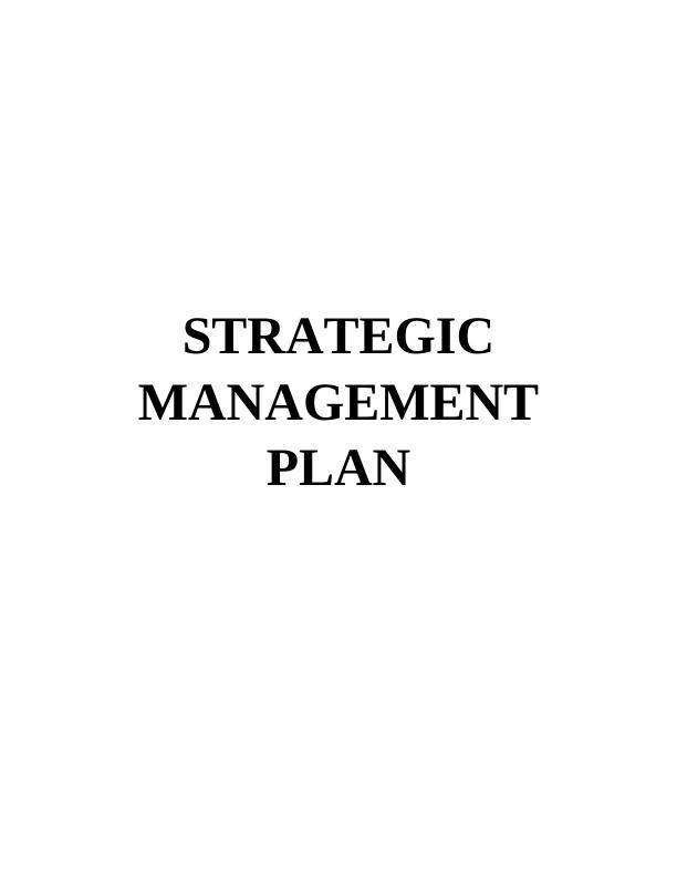 Business Strategy: Strategic Management Plan for Sainsbury