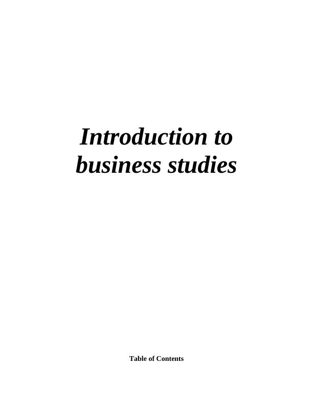 introduction to business management case study