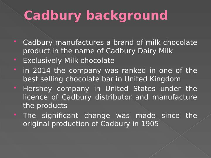 case study of cadbury dairy milk