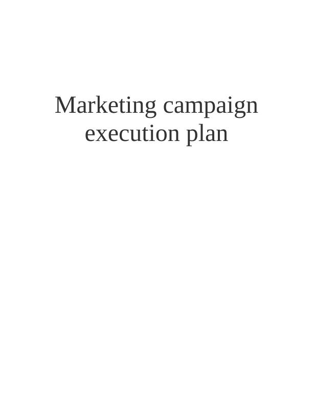 Marketing Campaign Execution Plan for Cadbury's World