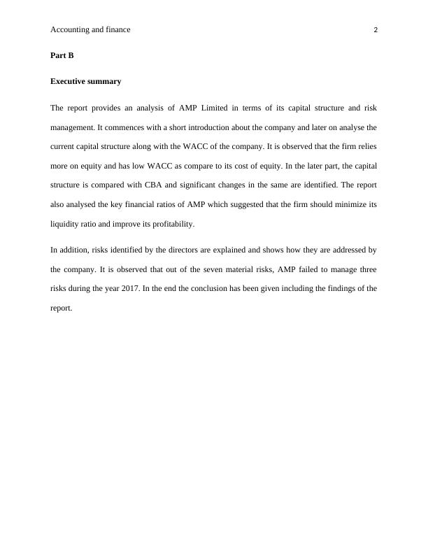 Capital structure analysis of AMP Limited_2