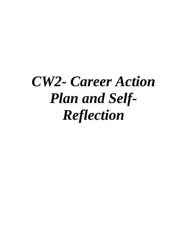 Career Action Plan and Self Reflection for Accountants_1