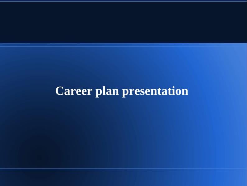 Career Plan Presentation in Human Resource Management_1