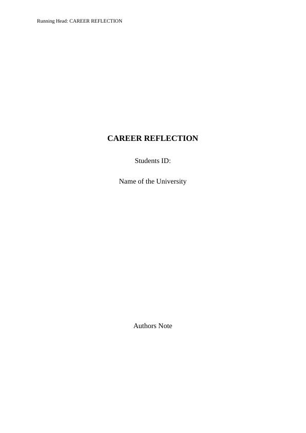 career fair reflection essay