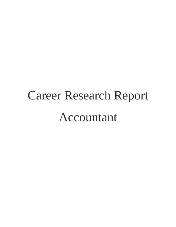 Career Research Report: Accountant_1