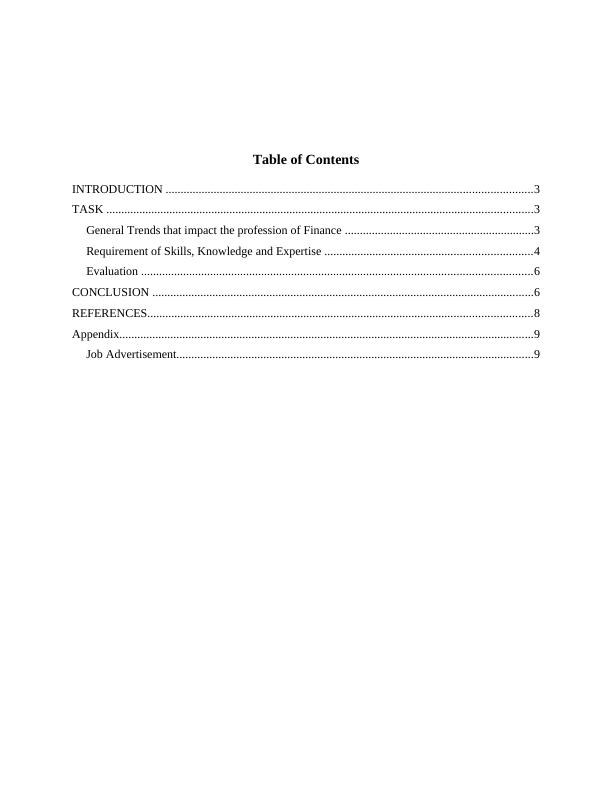 Career Research Report for Finance Profession | Desklib_2