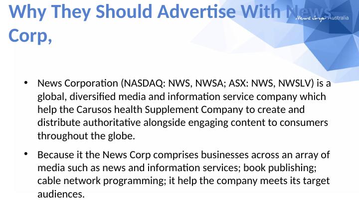 Why Caruso's Natural Health Products Should Advertise with News Corp_4